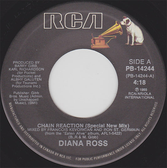 Diana Ross : Chain Reaction (Special New Mix) (7", Single)
