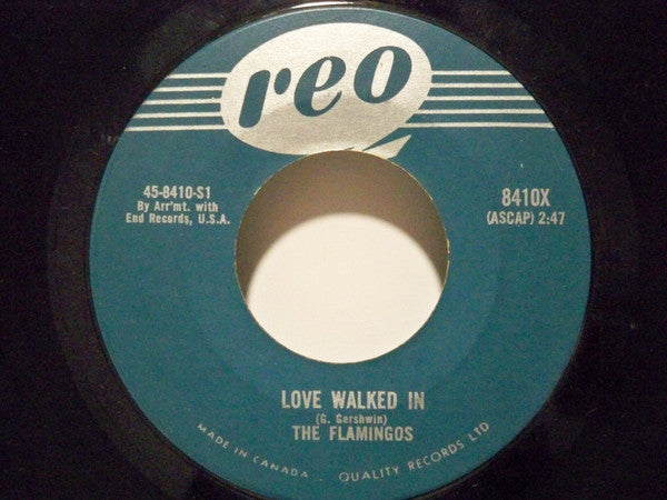 The Flamingos : Love Walked In / Yours (7", Single)