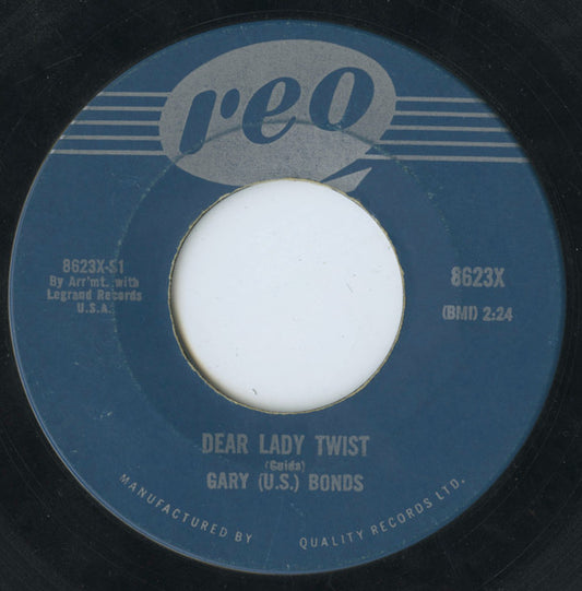 Gary U.S. Bonds : Dear Lady Twist / Havin' So Much Fun (7", Single)