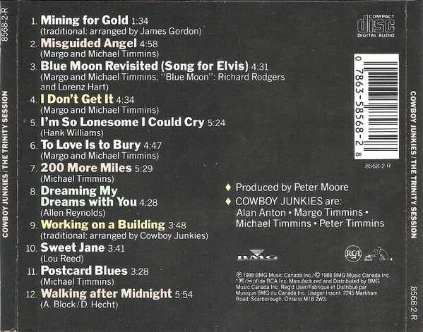 Cowboy Junkies : The Trinity Session (CD, Album)