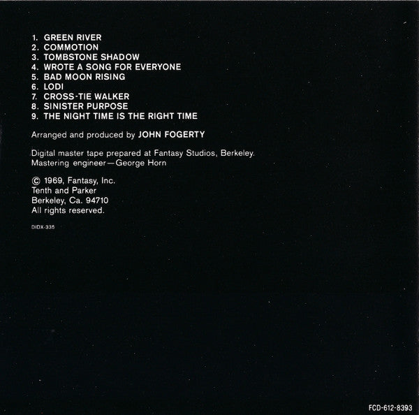Creedence Clearwater Revival : Green River (CD, Album, RE)