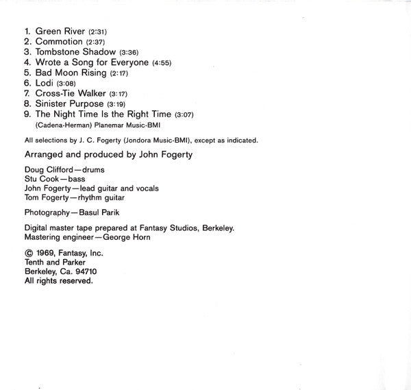 Creedence Clearwater Revival : Green River (CD, Album, RE)