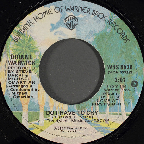 Dionne Warwick : Don't Ever Take Your Love Away (7")
