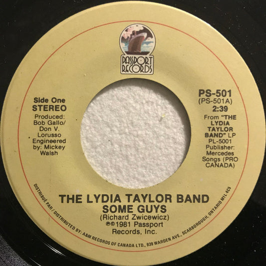 The Lydia Taylor Band : Some Guys (7", Single)