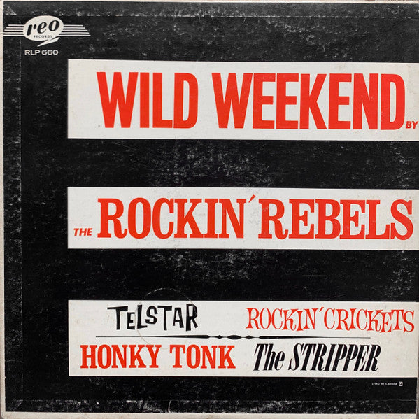 The Rockin' Rebels : Wild Weekend (LP, Album)