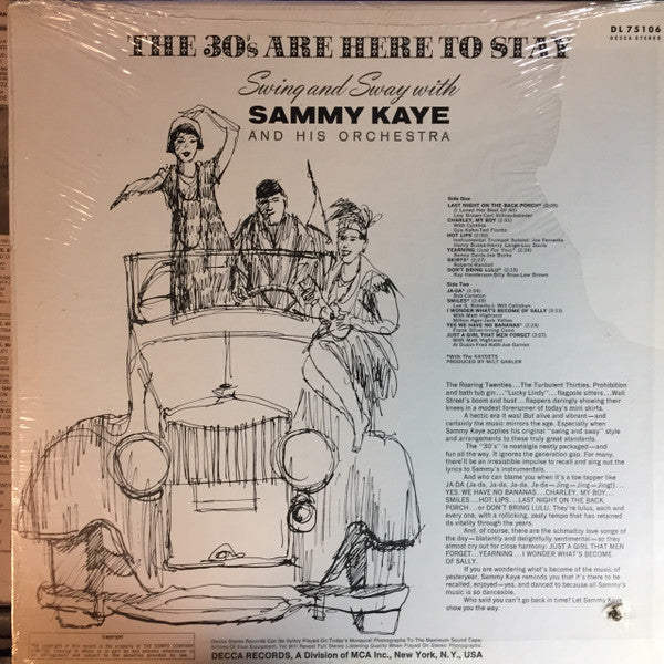 Sammy Kaye And His Orchestra : The 30's Are Here To Stay! (LP, Album)