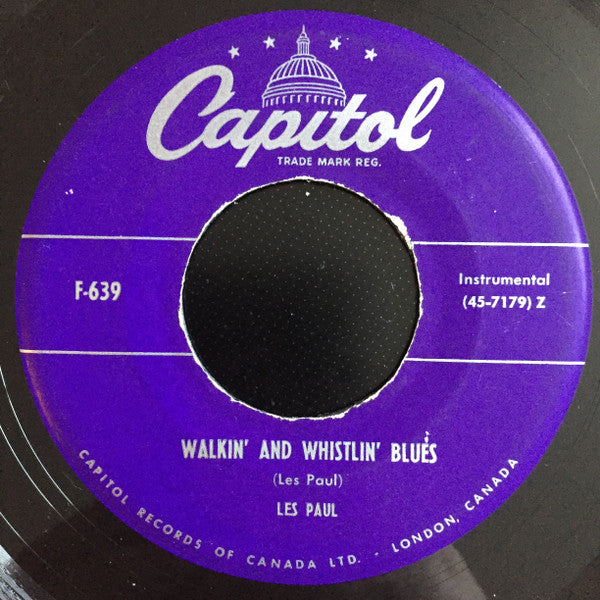 Les Paul & Mary Ford / Les Paul : How High The Moon / Walkin' And Whistlin' Blues (7", Single)