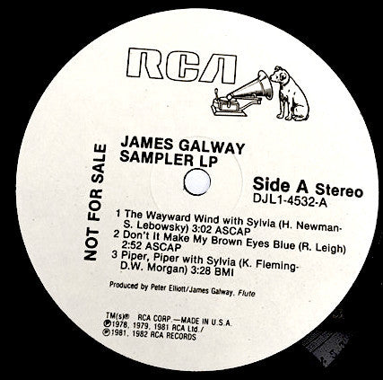 James Galway : 1982 Red Seal Sampler (LP, Promo, Smplr)