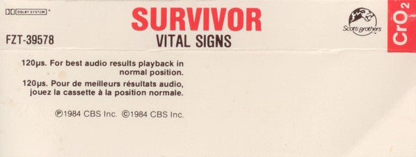 Survivor : Vital Signs (Cass, Album, Dol)