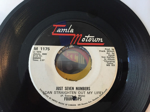 Four Tops : Just Seven Numbers (Can Straighten Out My Life) (7", Single)