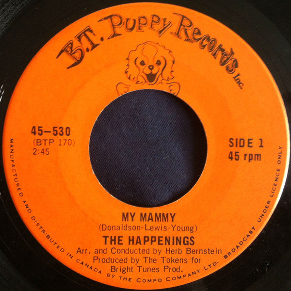 The Happenings : My Mammy (7", Single)