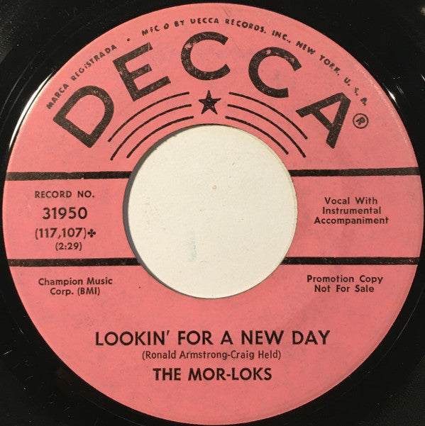 The Mor-loks : What My Baby Wants / Lookin' For A New Day (7", Single, Promo)