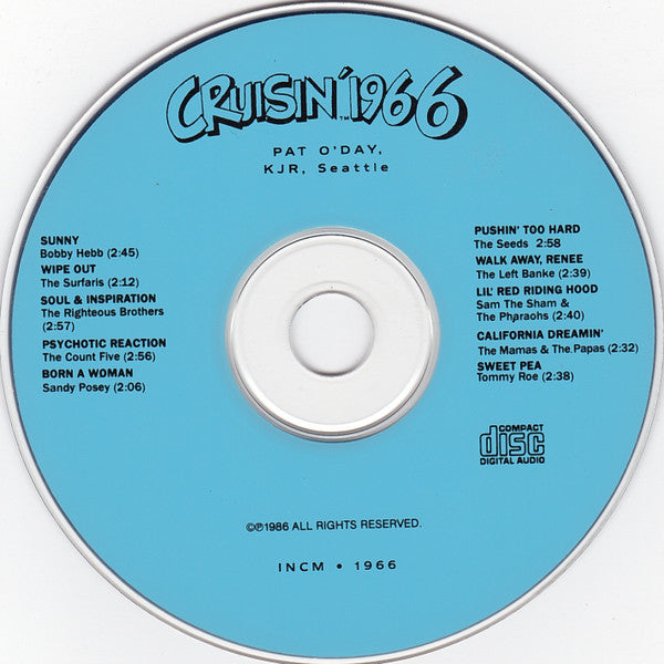 Various : Cruisin' 1966 - Pat O'Day - KJR, Seattle (CD, Comp, Mixed)