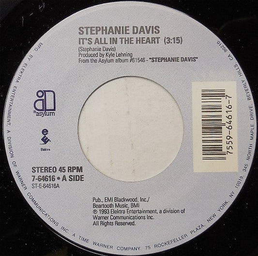 Stephanie Davis : It's All In The Heart (7", Single)