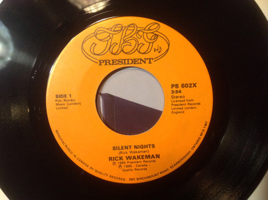 Rick Wakeman : Silent Nights (7", Single)