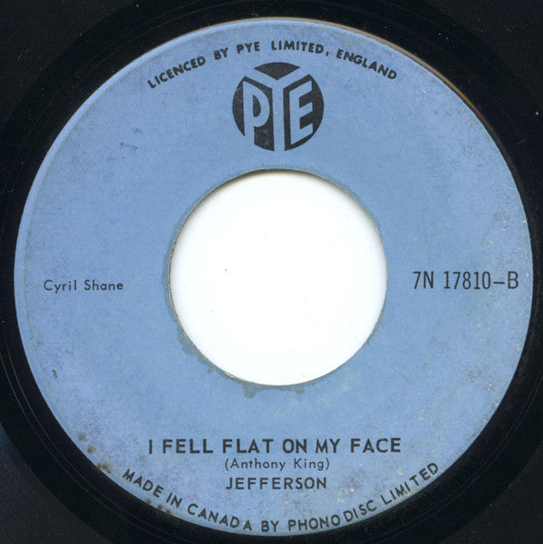 Jefferson (3) : Baby Take Me In Your Arms (7", Single)