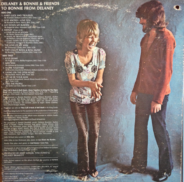 Delaney & Bonnie & Friends : To Bonnie From Delaney (LP, Album, Gat)