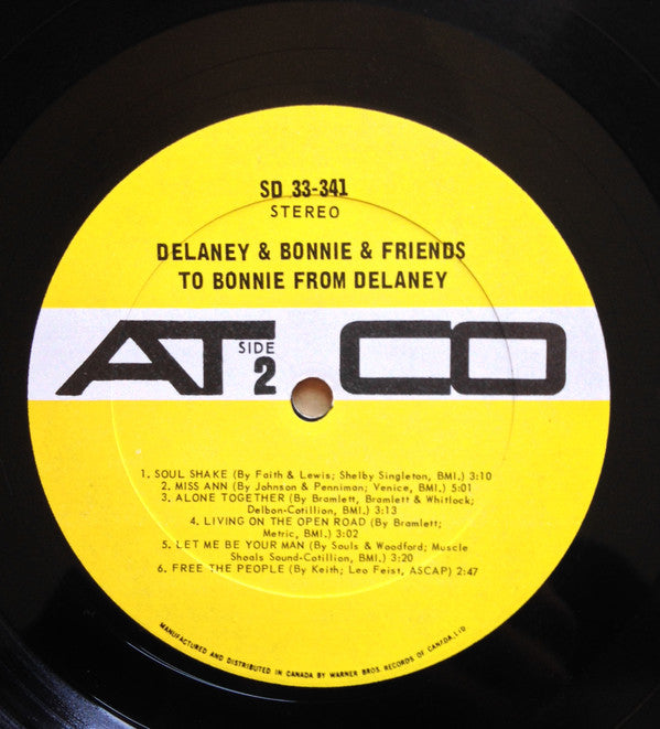 Delaney & Bonnie & Friends : To Bonnie From Delaney (LP, Album, Gat)