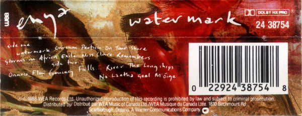 Enya : Watermark (Cass, Album, RE, Dol)