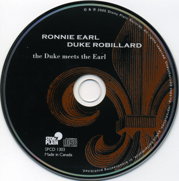 Ronnie Earl | Duke Robillard : The Duke Meets The Earl (CD, Album)