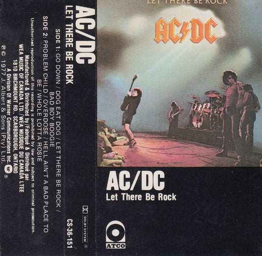 AC/DC : Let There Be Rock (Cass, Album, RE)