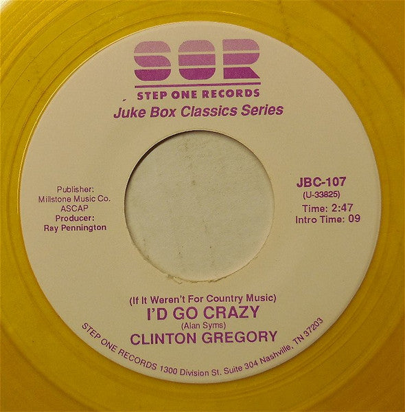 Clinton Gregory : Play, Ruby, Play (7", Single, Yel)