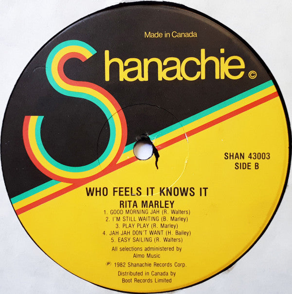 Rita Marley : Who Feels It Knows It (LP, Album)