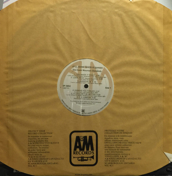 The Ozark Mountain Daredevils : It'll Shine When It Shines (LP, Album)