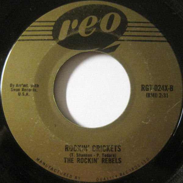 The Rockin' Rebels : Wild Weekend / Rockin' Crickets (7")