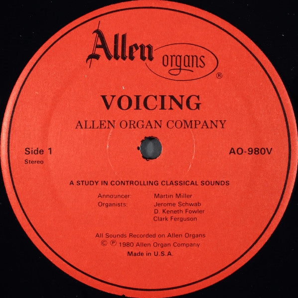 Various : Voicing (A Study In Controlling Classical Sounds) (LP, RE)