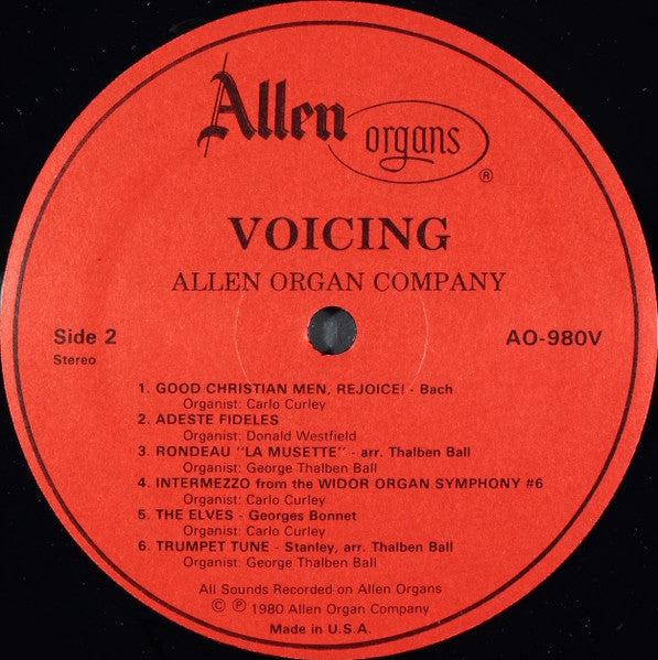 Various : Voicing (A Study In Controlling Classical Sounds) (LP, RE)