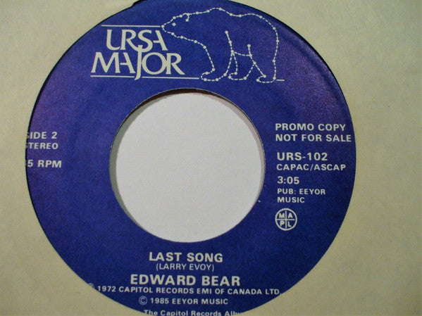 Edward Bear : Slip Away (7", Single, Promo)