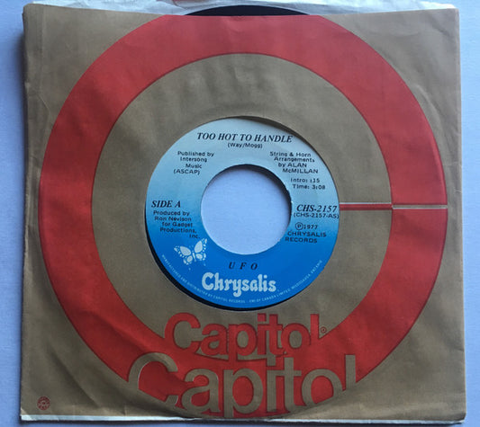 UFO (5) : Too Hot To Handle (7", Single)
