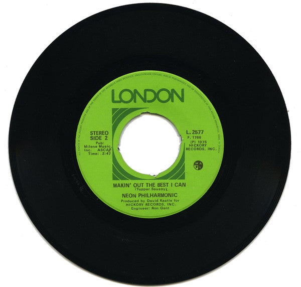 The Neon Philharmonic : Long Distance Love Affair / Makin' Out the Best I Can (7", Single)