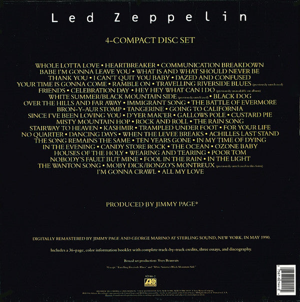 Led Zeppelin : Led Zeppelin (4xCD, RM + Box, Comp)