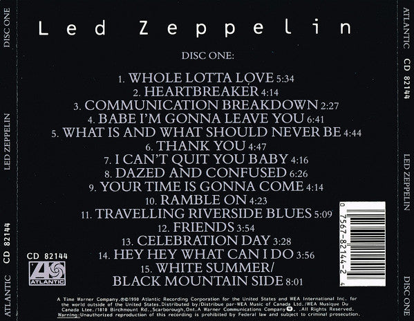 Led Zeppelin : Led Zeppelin (4xCD, RM + Box, Comp)