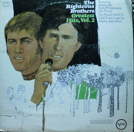 The Righteous Brothers : The Righteous Brothers Greatest Hits, Vol. 2 (LP, Comp)