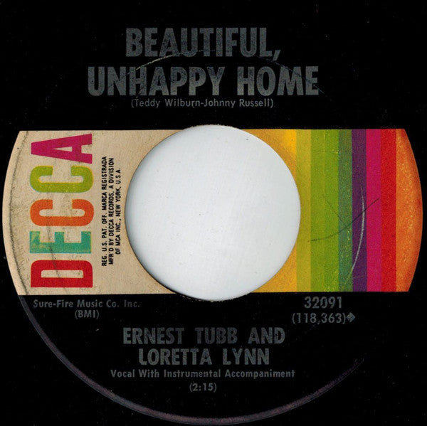 Ernest Tubb And Loretta Lynn : Sweet Thang (7", Single)