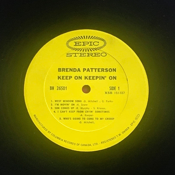Brenda Patterson : Keep On Keepin' On (LP)
