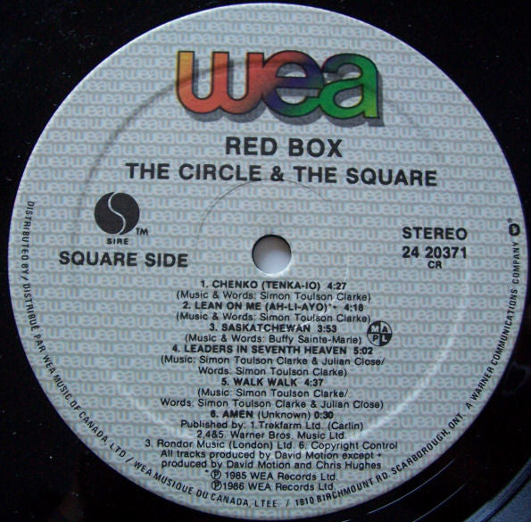 Red Box : The Circle & The Square (LP, Album)