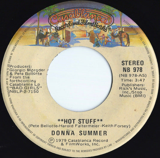 Donna Summer : Hot Stuff (7", Single)