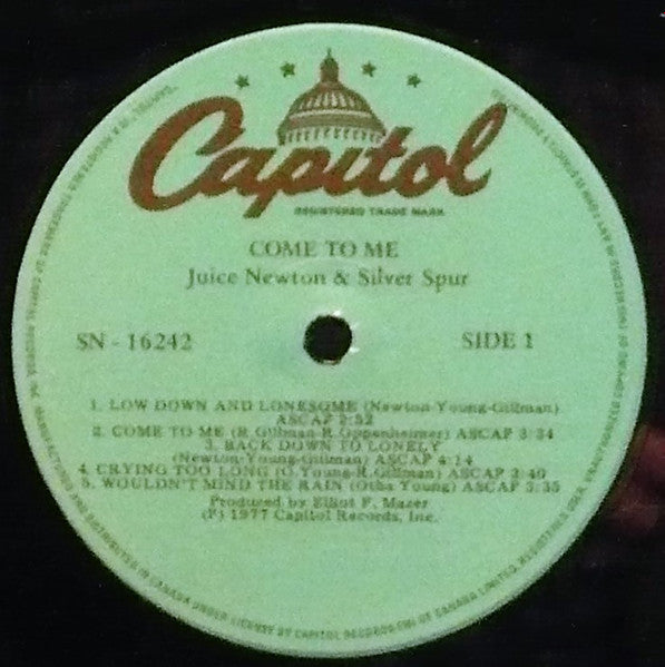 Juice Newton & Silver Spur : Come To Me (LP, RE)