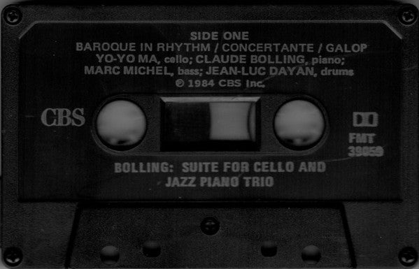 Claude Bolling, Yo-Yo Ma : Suite For Cello And Jazz Piano Trio (Cass, Album, Dol)
