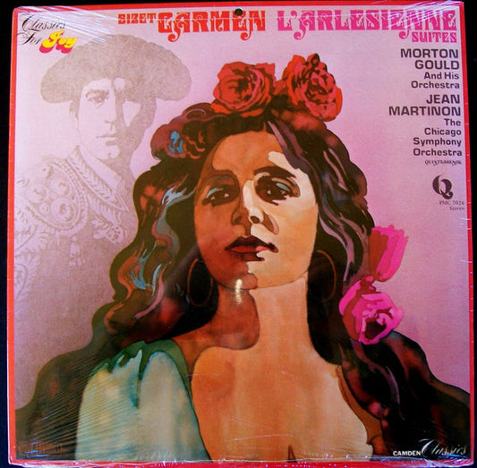 Georges Bizet, Morton Gould And His Orchestra / Jean Martinon, Chicago Symphony Orchestra : Carmen Suites / L'Arlesienne Suites (LP, Comp)
