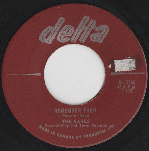 The Earls : Remember Then (7", Single)