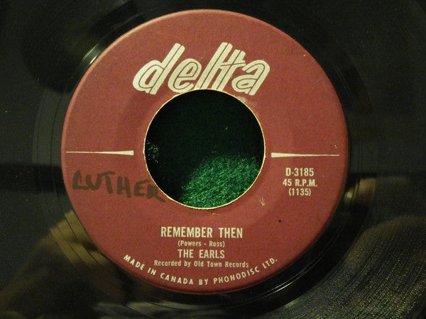 The Earls : Remember Then (7", Single)