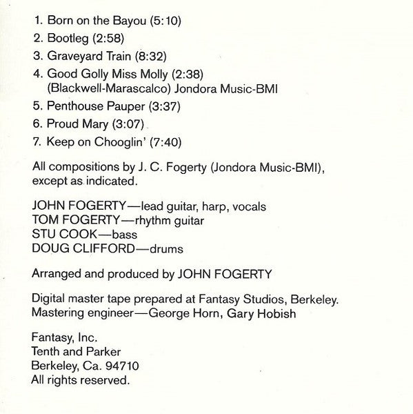 Creedence Clearwater Revival : Bayou Country (CD, Album)