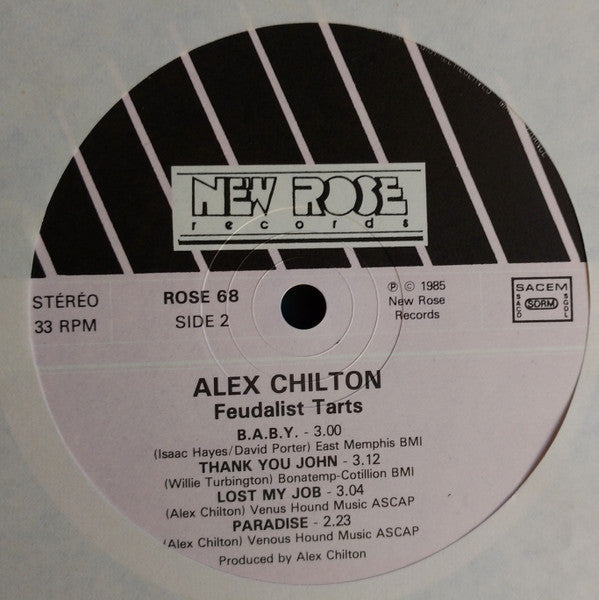 Alex Chilton : Feudalist Tarts (12", MiniAlbum)