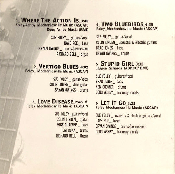 Sue Foley : Where The Action Is... (CD, Album)