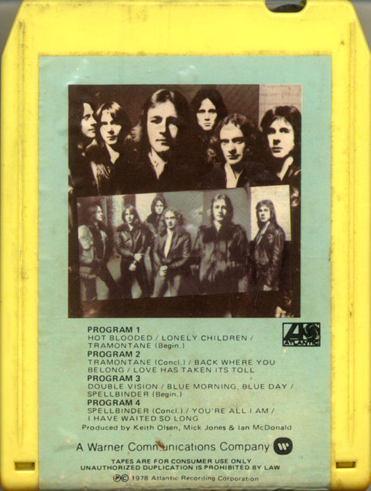 Foreigner : Double Vision (8-Trk, Album)
